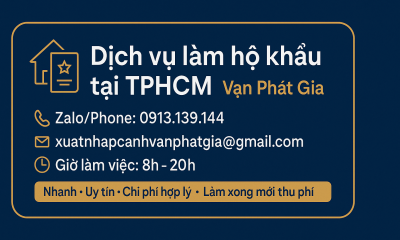 Dịch vụ làm hộ khẩu tại tphcm