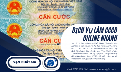 Dịch vụ làm CCCD online nhanh