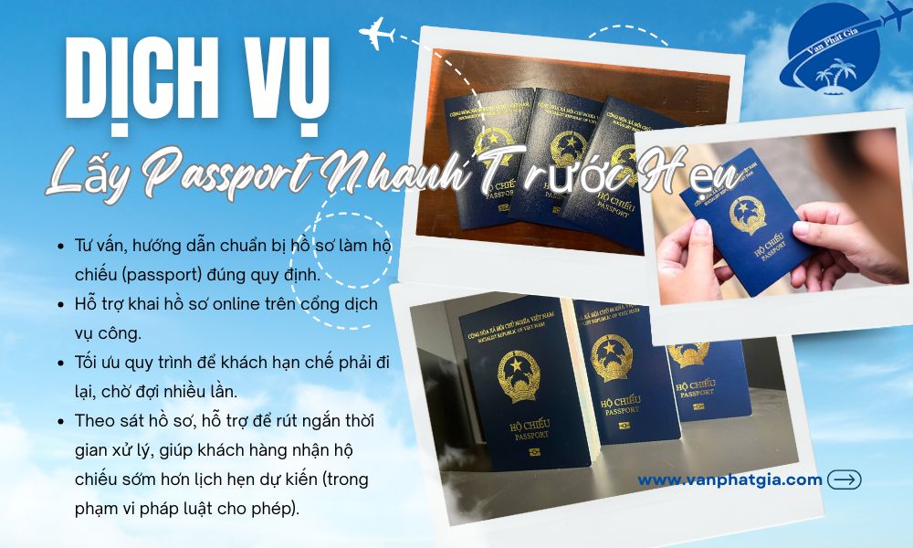 Dịch vụ lấy passport nhanh trước hẹn