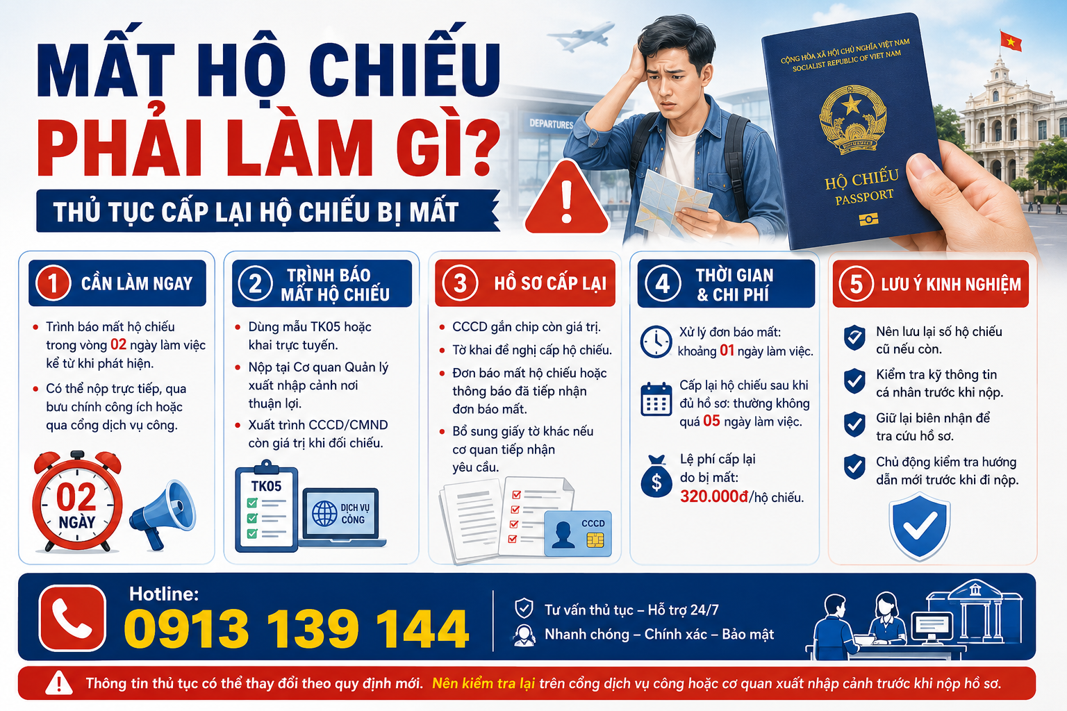Mất hộ chiếu phải làm gì? Thủ tục cấp lại hộ chiếu bị mất
